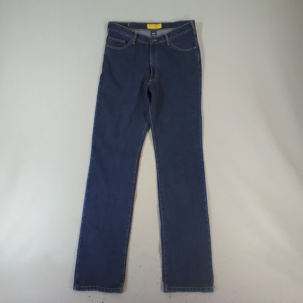Real Ranch jeans men's 36 x 38  low-rise straight blue denim pants